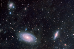 Galaxies M81, M82, and NGC 3077